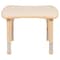 Flash Furniture Rectangle 21.875 W, 26.625 L, 23.5 H, Plastic, Steel, Brown YU-YCY-098-RECT-TBL-NAT-GG - alternate 8